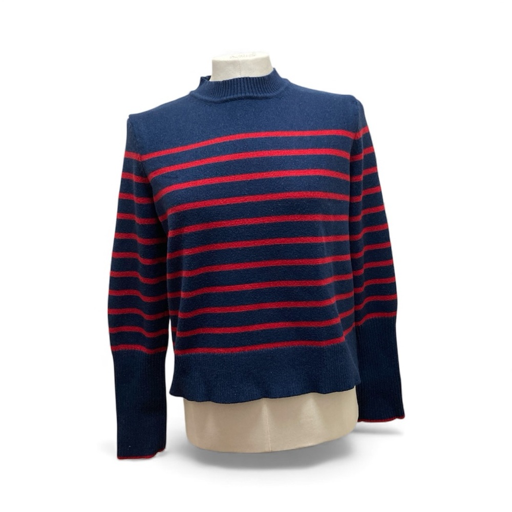 La Ligne for Target Navy Red Stripe Sweater Shrunk Women’s L Fits Small